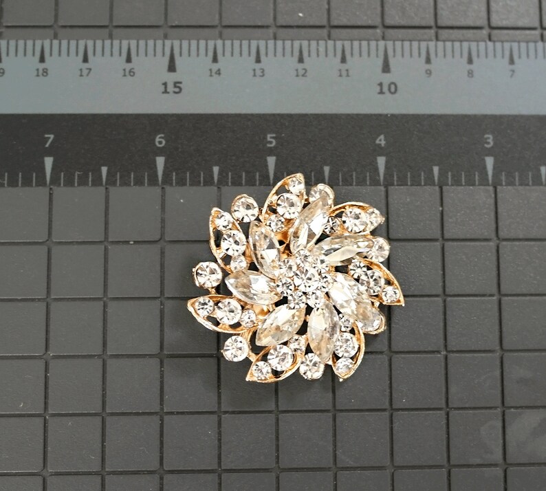 Rose Gold crystal Shoe Clips Bridal shoes Clips Jewelry Etsy
