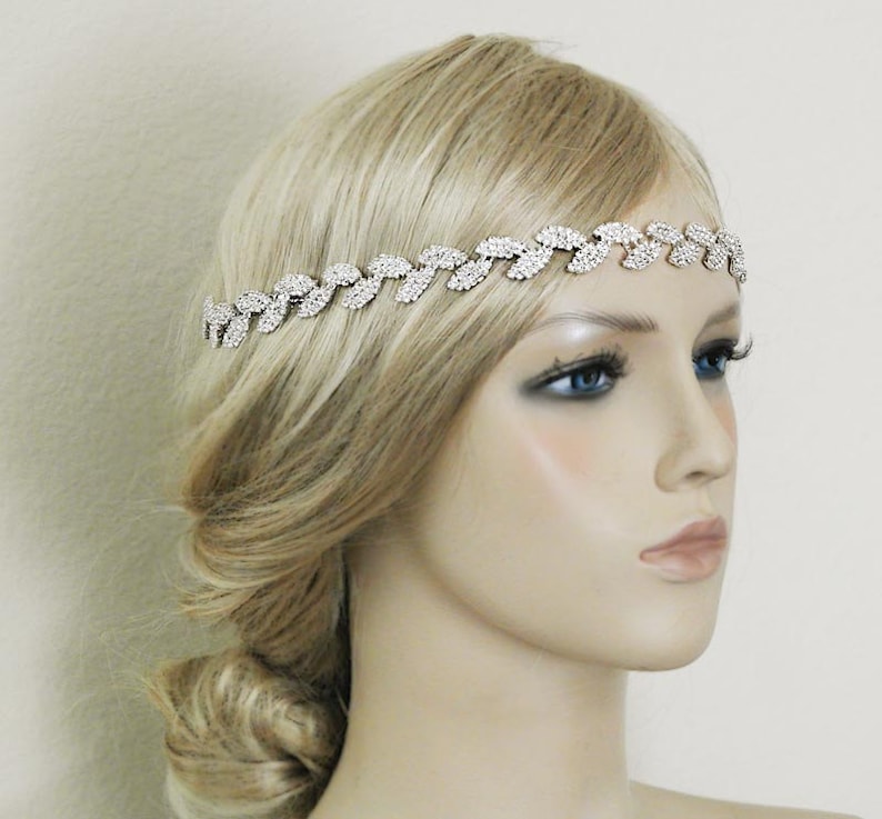 Wedding Tiara, Bridal Headband, Wedding Headpiece, Rhinestone Headband, Hair Tiara, Flower Girl, Bridesmaid, Hair Accessory,Prom Tiara-HA003 image 4