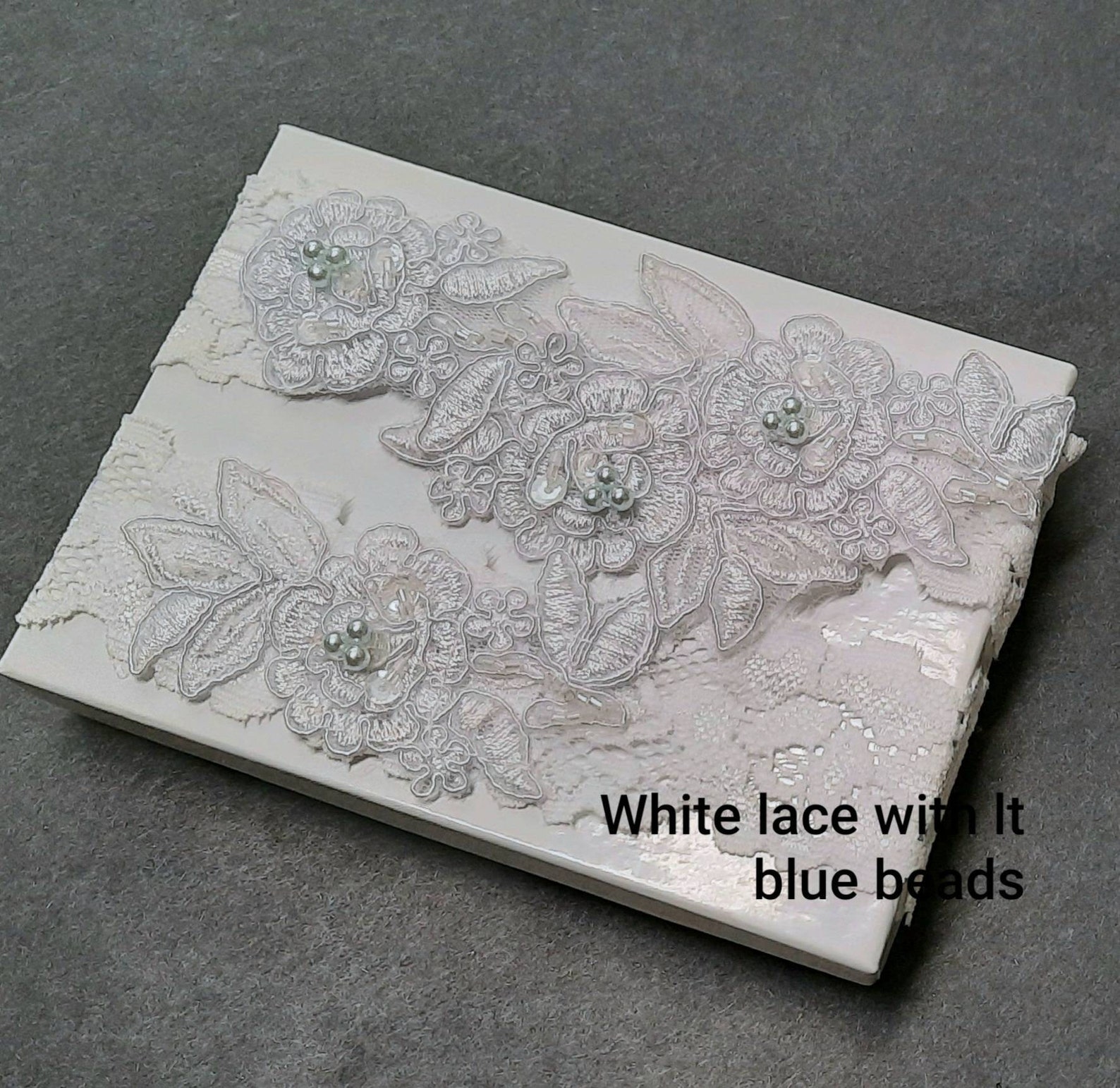Ivory Beaded Lace Eb1031 main image 1