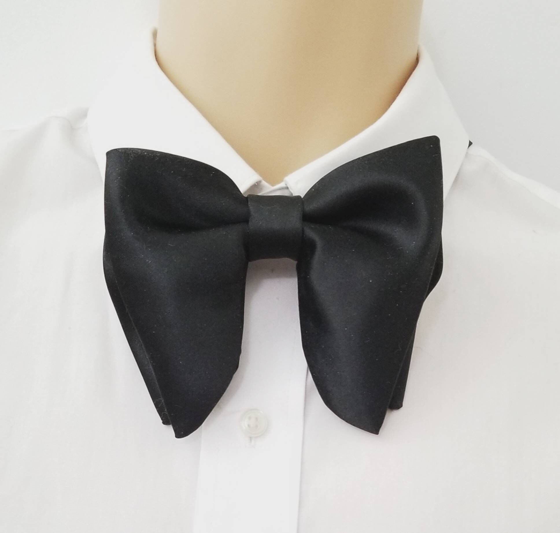 Butterfly Satin Bow Tie,black,blush Large Satin Bow Tie