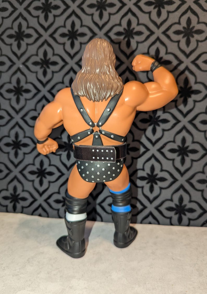 4 cinture Tag Team personalizzate WWE WWF Ljn Big Rubber Guys (figure non incluse) immagine 10