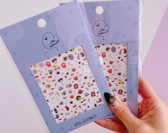 Sugar Halloween Town - Nail Stickers - the Nightmare before Christmas fanart