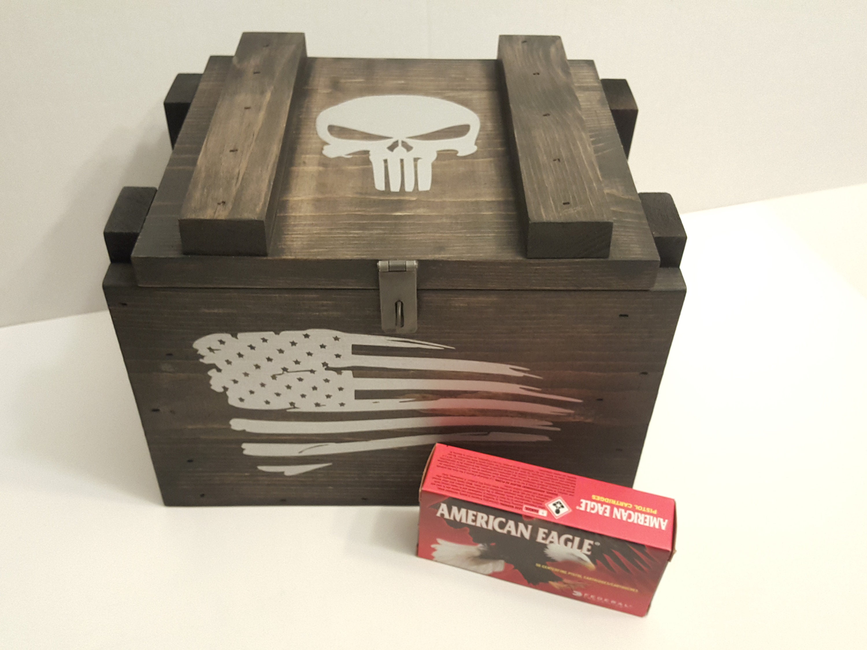 Wood Ammo Box Keepsake Box Wooden Ammo Box Military Box Etsy