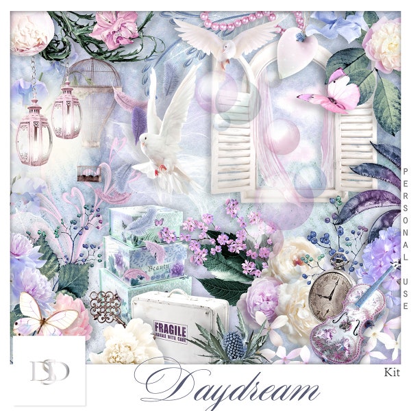 Daydream - Digital Scrapbooking Collection  - Scrapbook - Imprimable