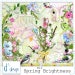 Spring Brightness - Digital Scrapbooking Kit - Floral - Sun - Scrapbook - Imprimable