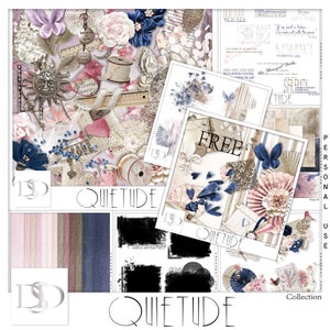 Quietude - Digitale Scrapbooking Kollektion - Steampunk - Scrapbook - Imprimable