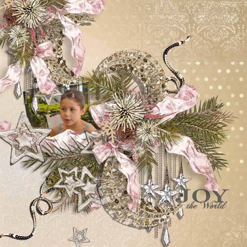 Sweet Christmas Digital Scrapbooking Kit Christmas Scrapbook Imprimable image 10