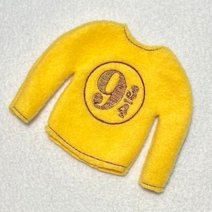 Elf Doll Platform 9 3/4 Potter Embroidered Christmas Sweater