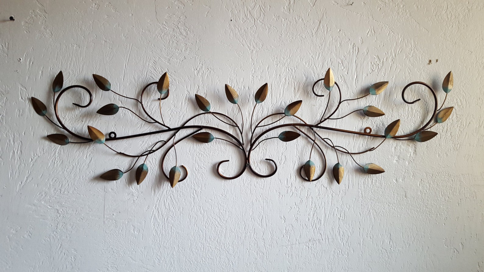 ON SALE Metal wall art Metal Vines and Leaf wall decor vintage Etsy