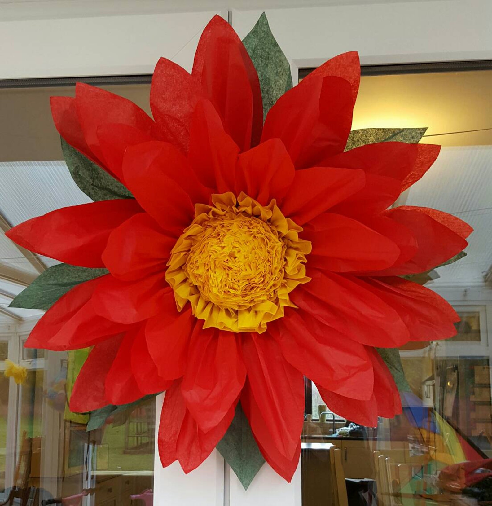 1x Extra Large 60 Cm Red Tissue Paper Flower pompom Etsy UK