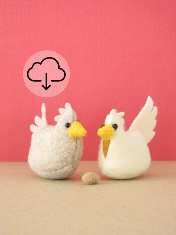 chicken plush pattern