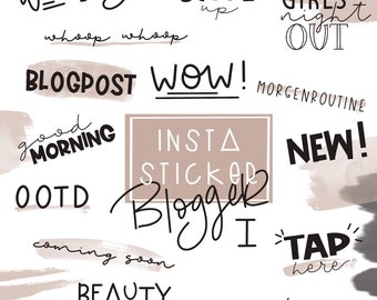 Instagram Story Sticker _ Blogger Set "1" _  55+ Stück