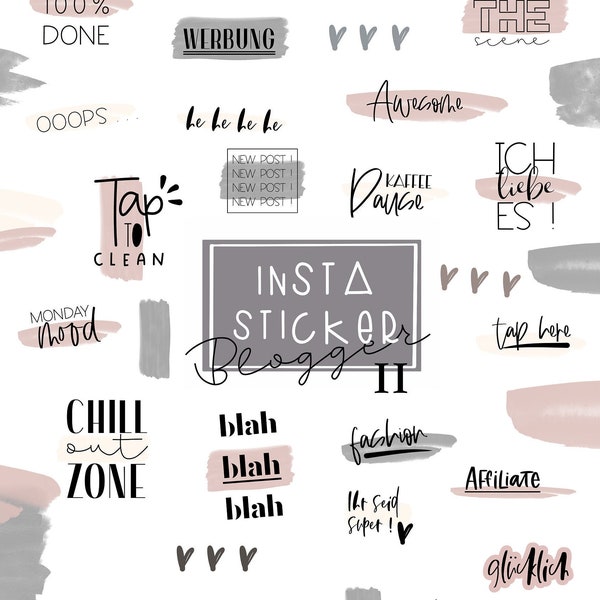 Instagram Story Sticker _ Blogger Set "2" _  70+ Stück