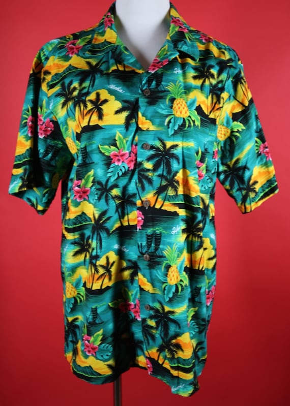 Colorful Men's Hawaiian Shirt KAD Creations Made in Hawaii