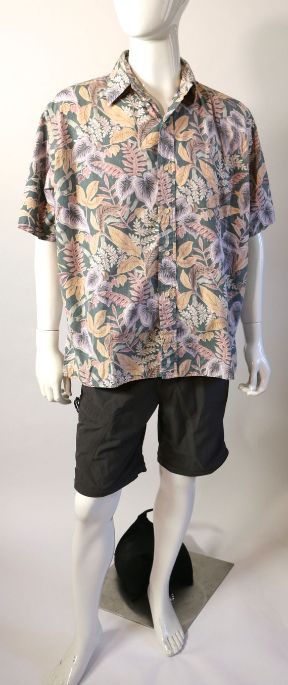 Vintage Hawaiian Shirt Reyn Spooner Floral Print X