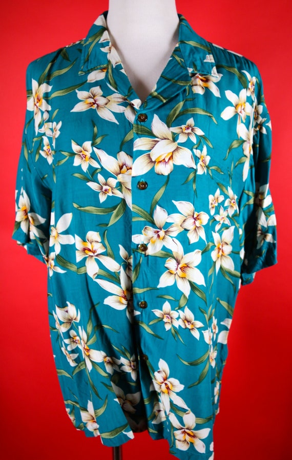 Men's Hawaiian Shirt Made in Hawaii XLarge Hawaiia
