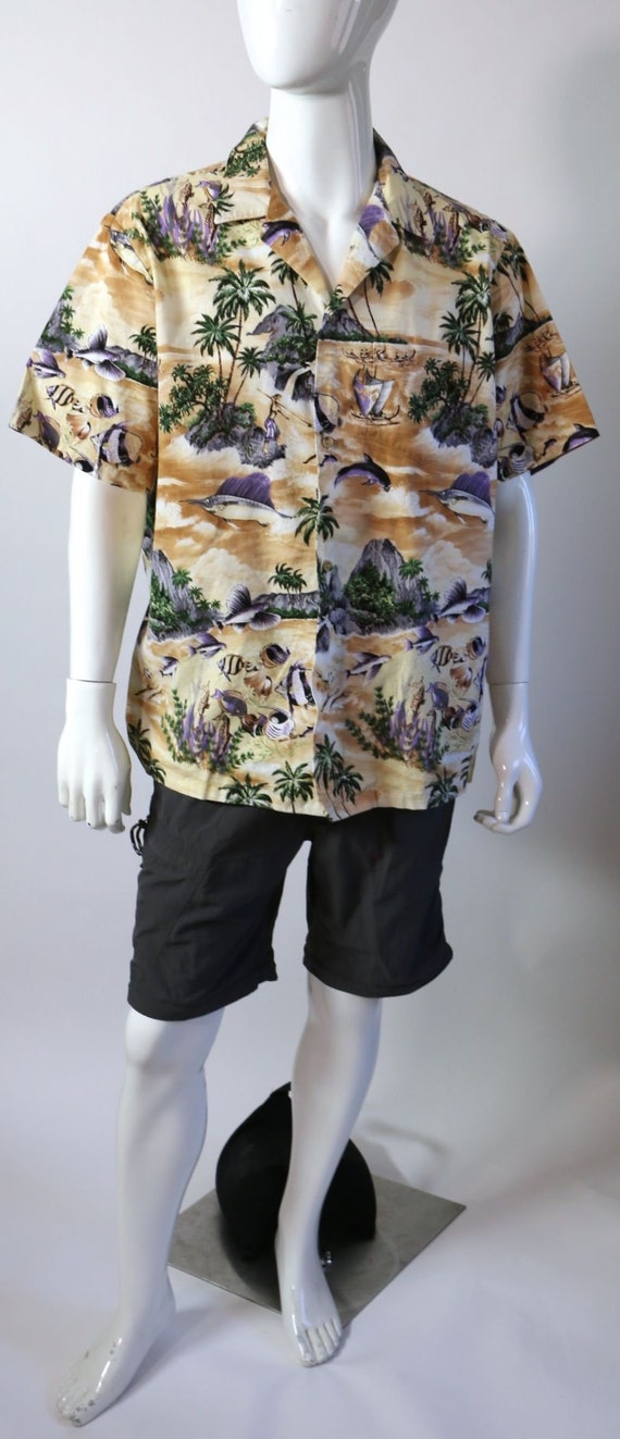 Vintage Hawaiian Shirt Styled By RJC Native Life S
