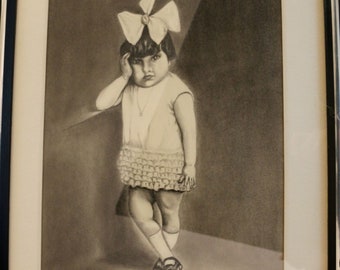 Drawing Of little Girl By G. Drooyan