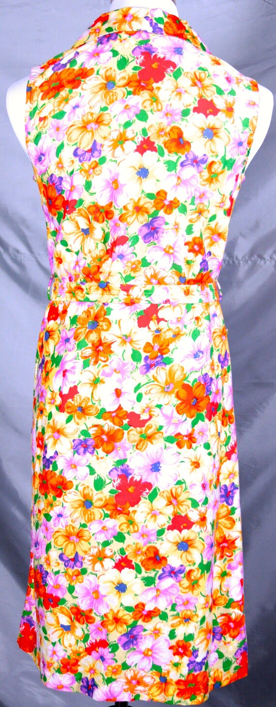 Colorful Floral Print Dress - image 3