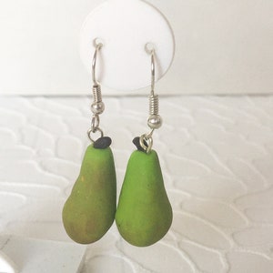 Pear fruit earrings clearance