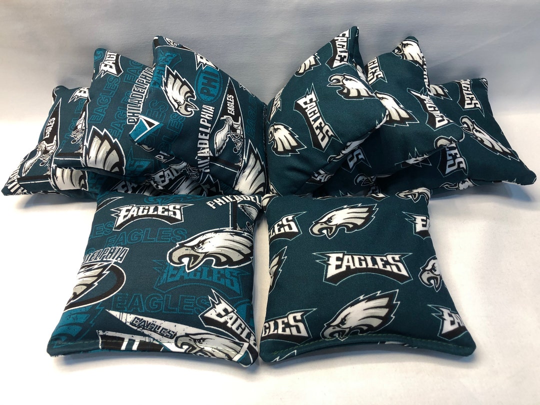 Philadelphia Eagles Cornhole Bean Bags – 8-Pack – Handcrafted – Official Team Colors