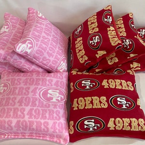 San Francisco 49ers 8 Cornhole Bags Bean Toss 4 Of Each Print 2 Sides