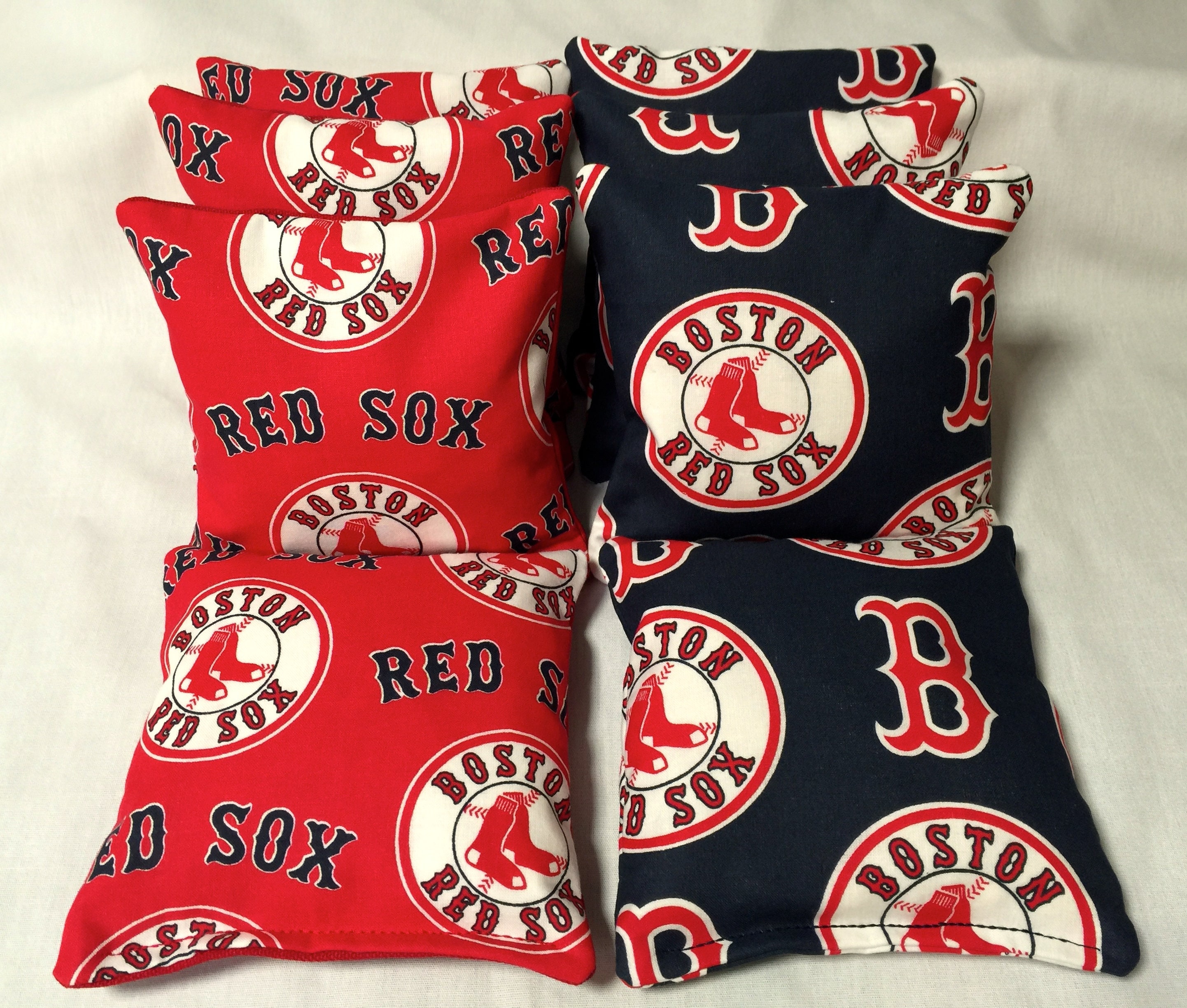 BOSTON Red Sox 8 Cornhole Bags Bean Toss 4 of Each Print 2 Etsy