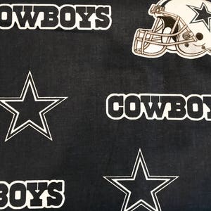 DALLAS COWBOYS 60&quot; Wide Cotton Fabric By The Yard By The 1/2 Yard NFL