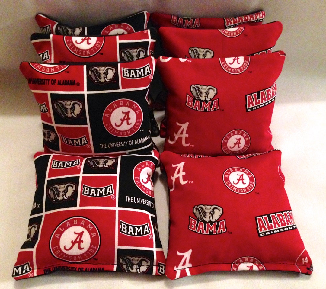 thumbnail image 2 of Baggo Alabama Crimson Tide Cornhole Bags – Red Bean Bag Toss Set, Official Team Colors 2 of 5