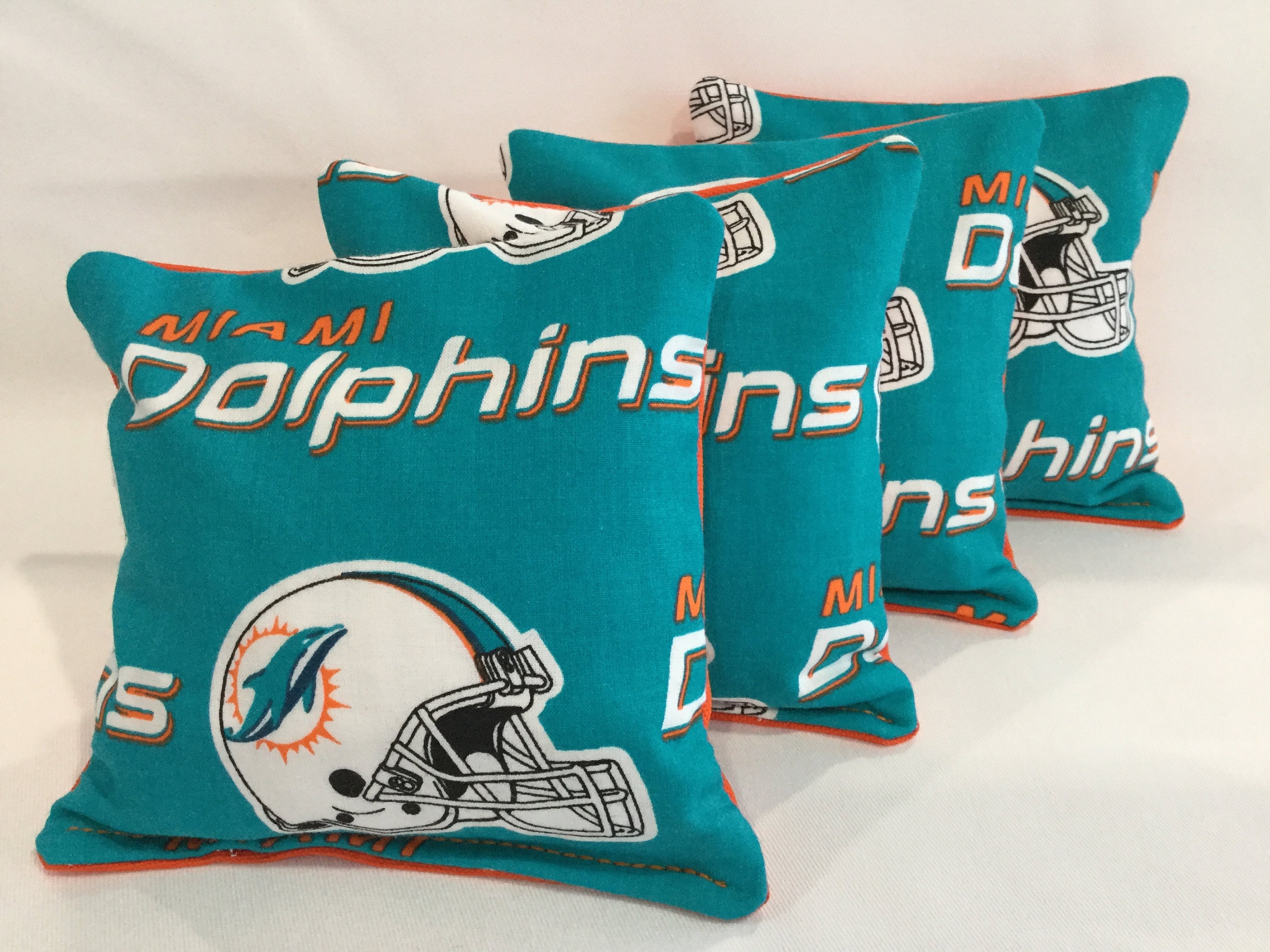Corn Hole Board Wrap Skin - Miami Dolphins Cornhole D2