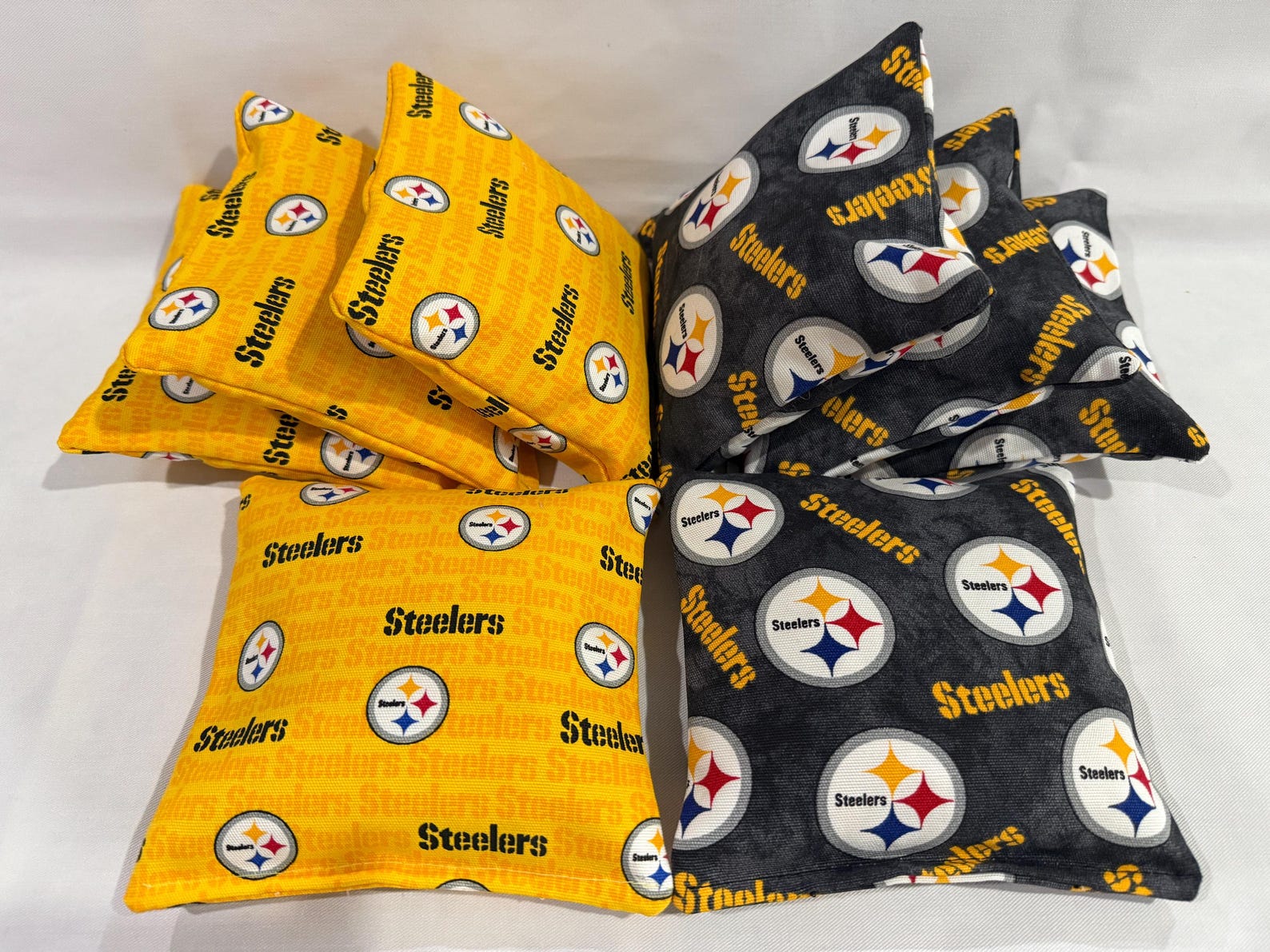 Pittsburgh Steelers Cornhole Bags: Duck Cloth, Regulation Size