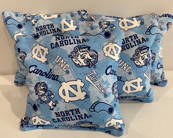 NORTH CAROLINA Tarheels 4 Cornhole Bags Bean Toss Print 2 Sides