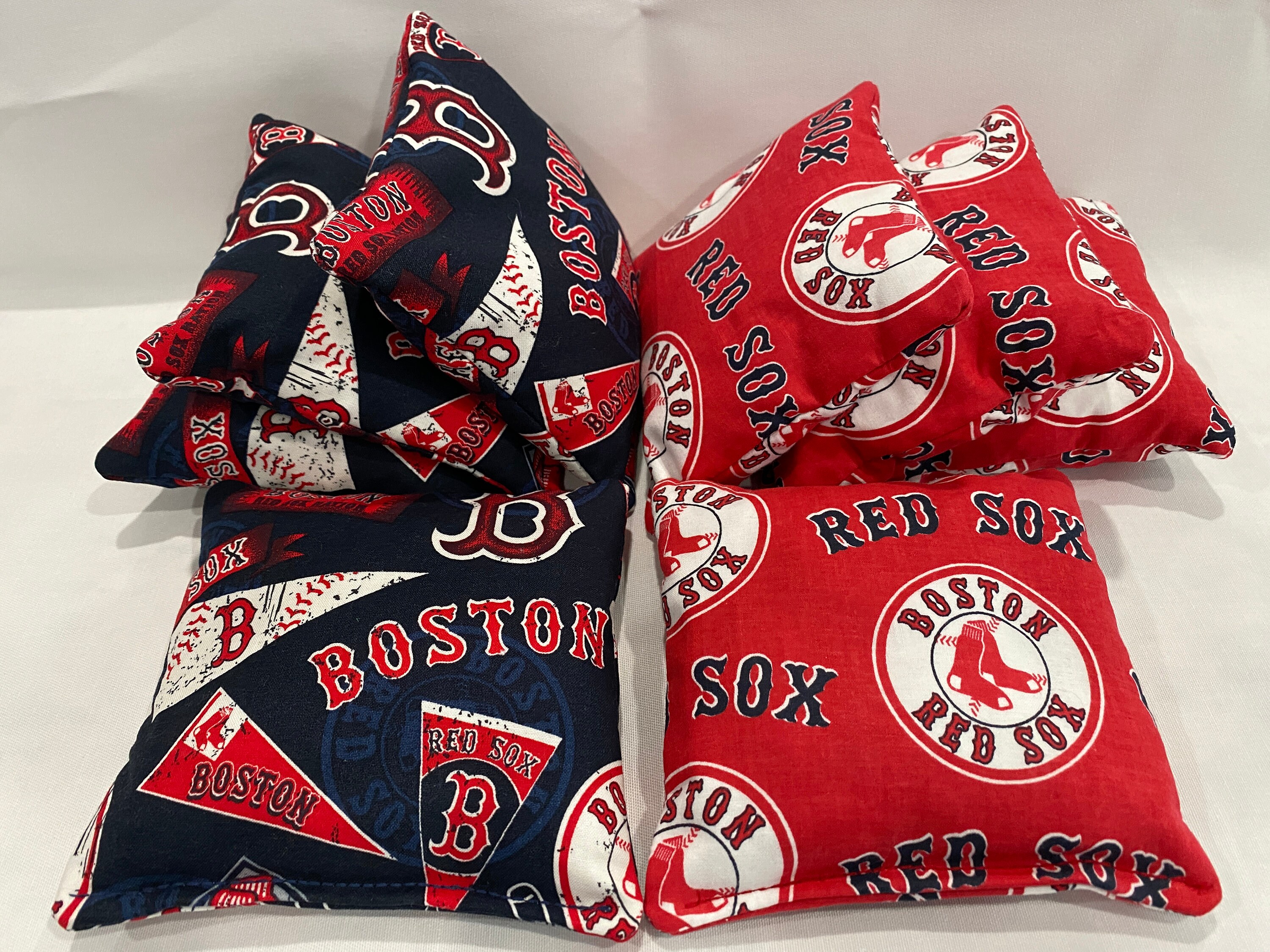 BOSTON Red Sox 8 Cornhole Bags Bean Toss 4 of Each Print 2 Etsy