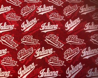 INDIANA HOOSIERS ncaa 45" Cotton Fabric Sykel Enterprises