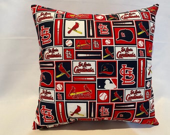 SAINT LOUIS CARDINALS 16" Envelope Pillow Cover Only 3 Prints
