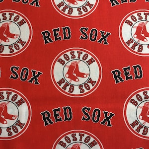 Boston Red Sox Cotton Fabric - 60&quot; Wide MLB Material