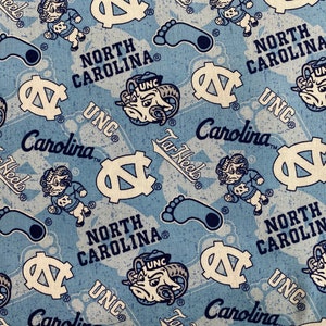 NORTH CAROLINA TARHEELS  ncaa 45&quot; Cotton Fabric Sykel Enterprises