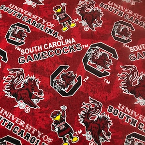 SOUTH CAROLINA GAMECOCKS ncaa 45" Cotton Fabric Sykel Enterprises