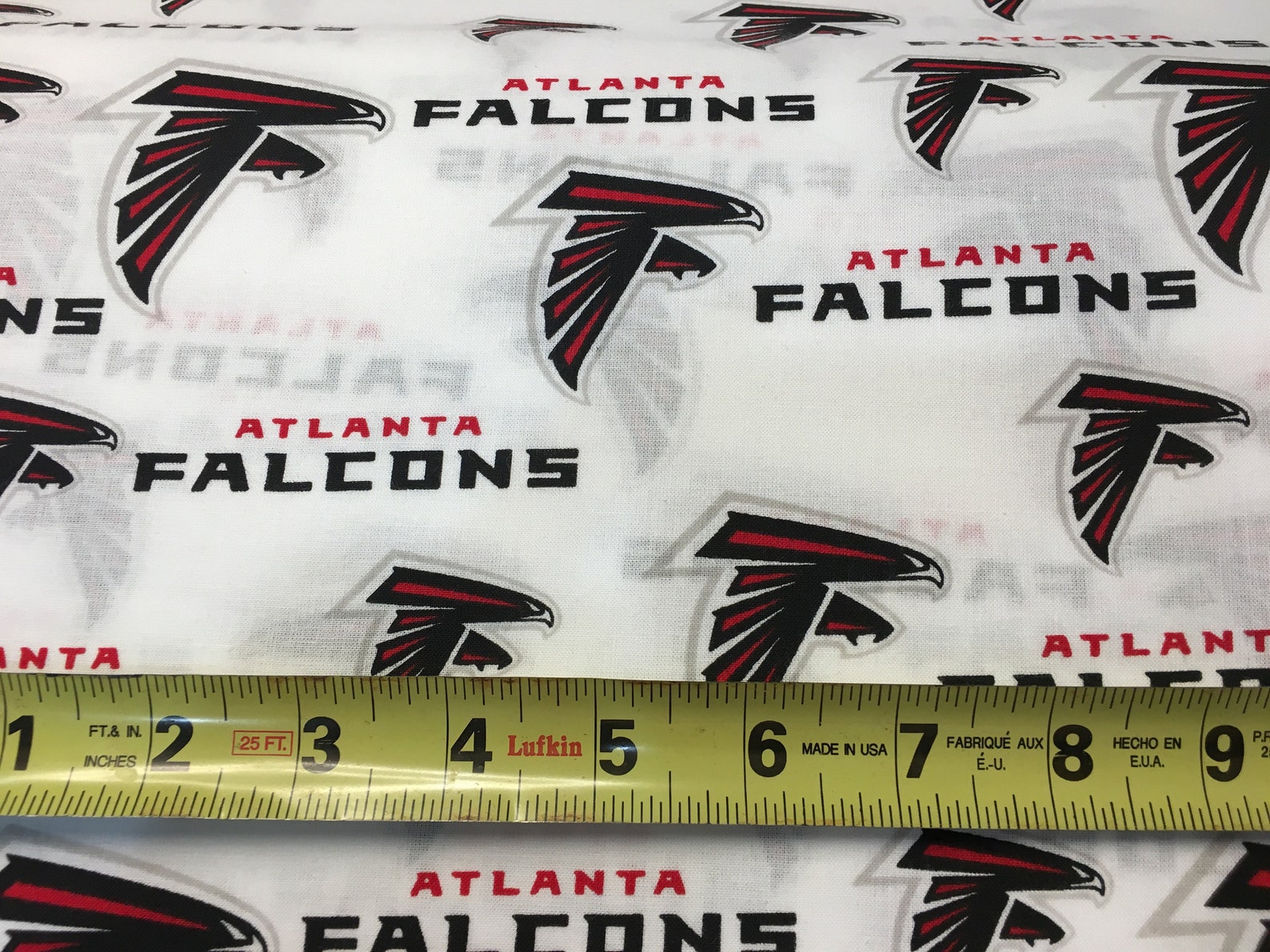 ATLANTA FALCONS 60 Wide Cotton Fabric by the Yard by the Etsy