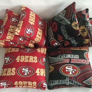 San Francisco 49ers 8 Cornhole Bags Bean Toss 4 Of Each Print 2 Sides