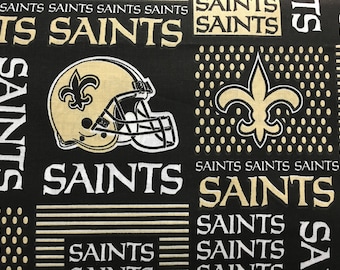 New Orleans Saints Cotton Fabric - 60" Wide - NFL