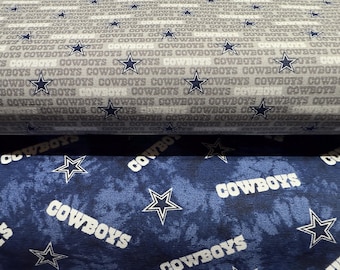 DALLAS COWBOYS 48" Duck Canvas Cotton Fabric By The Yard By The 1/2 Yard