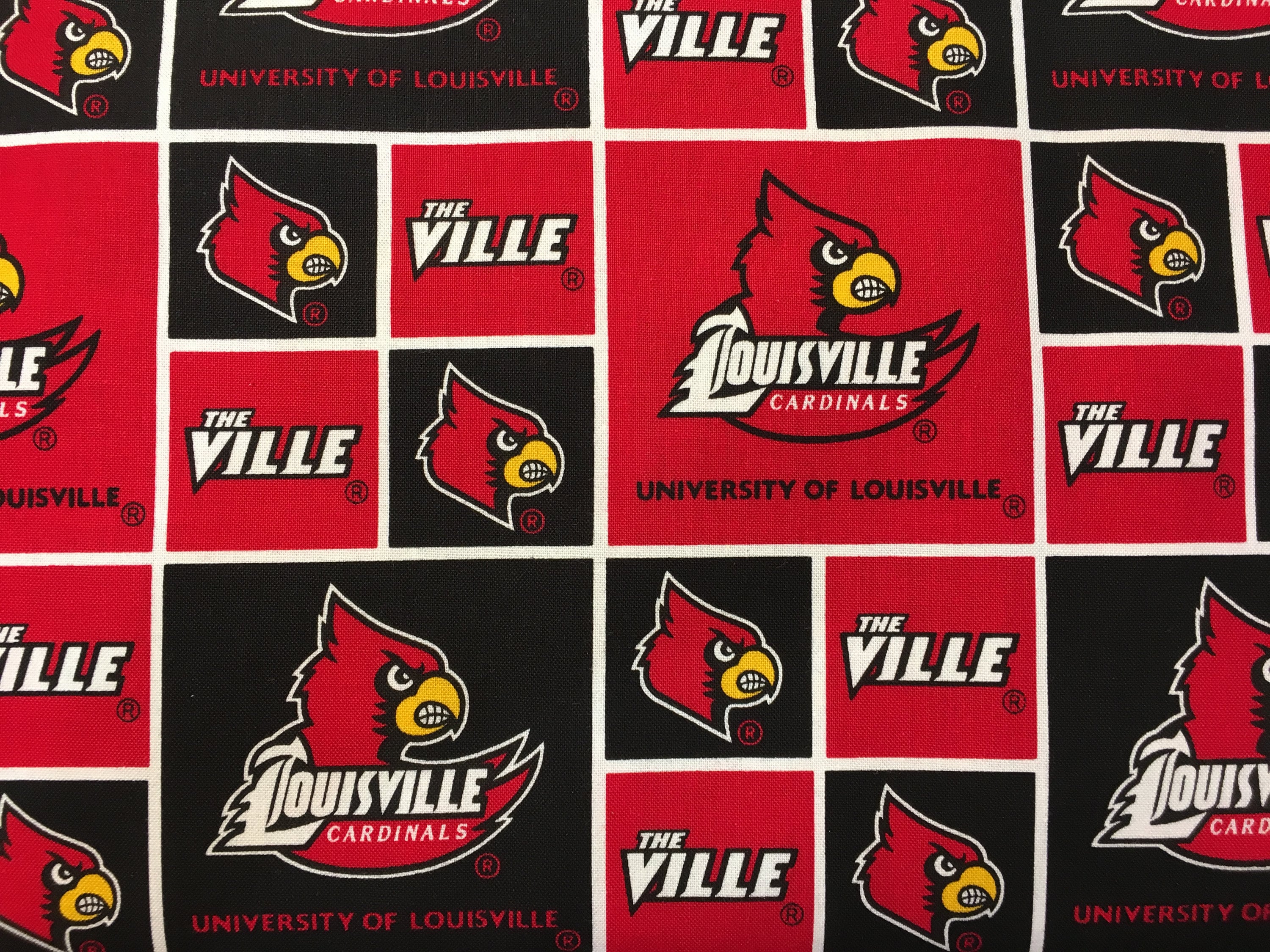 University of Louisville Cotton Fabric by Sykel-louisville 
