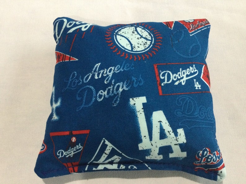 Los Angeles Dodgers 2' x 4' Rosewood Cornhole Board Set