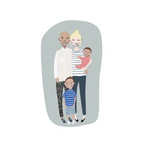Custom Family Portrait - great holiday gift!