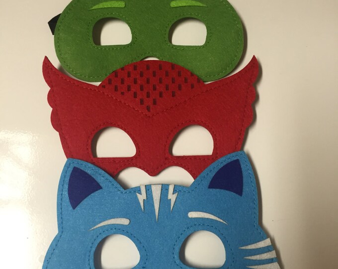 PJ Masks6 Mask Set PJ Masks Costume Gekko Catboy & - Etsy