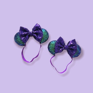 The &quot;Mini&quot; - Minnie Ears - For Little Ones - Little Mermaid Sequin - PREORDER!