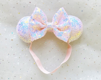 Pixie Dust Pink - Iridescent - Mini Minnie Ears - PREORDER!