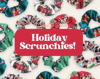 Disney Holiday Scrunchies - Very Merry Christmas Party