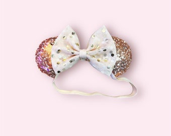 Rose Gold Confetti Dots - The "Mini" - Minnie Ears - For Little Ones  - PREORDER!